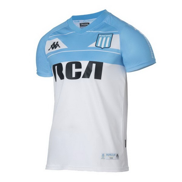 Camiseta Racing Club Replica Primera Ropa 100th Blanco Azul